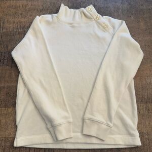 J. Crew Kids Cream Sweater with Button Detail